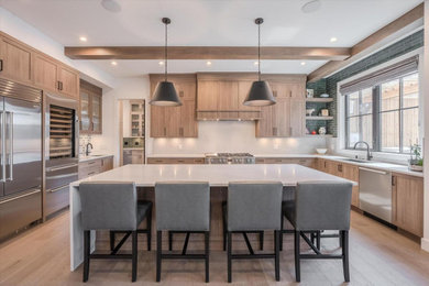 Example of a 1960s kitchen design in Other