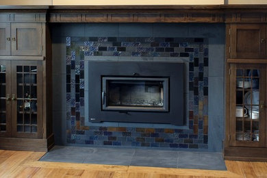 Mission Style Fireplace