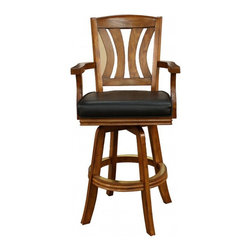 Bradbury Bar Stool 30in Vintage Oak - Bar Stools And Counter Stools