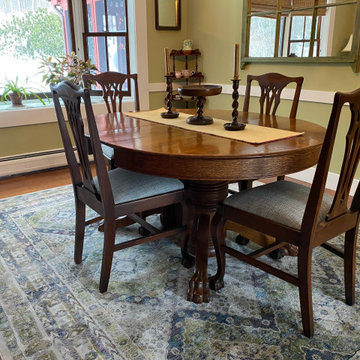 RESTORED CHAIRS BACK HOME- Burton Victorian dining chairs