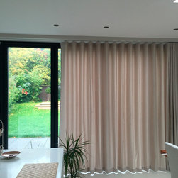 Kitchen Extension in North London Home - Curtains