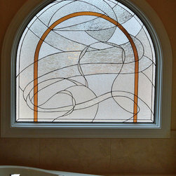 Ocean Wave Circletop - Stained Glass Panels