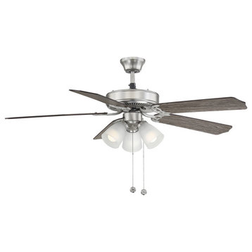 Trade Winds Levi 52" 3-Light Ceiling Fan in Brushed Nickel