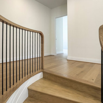 Project #144 | Slightly Curved Transitional Staircase