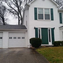Front of house with shingles