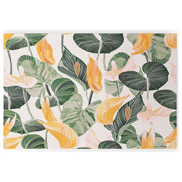 Deny Designs Gale Switzer Lush Lily Autumn Welcome Mat, Small