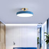 Minimalist Led Ceiling Lamp for Bedroom, Kitchen, Balcony, Corridor, Blue, Dia19.7xh5.1", 3 Colors Switchable