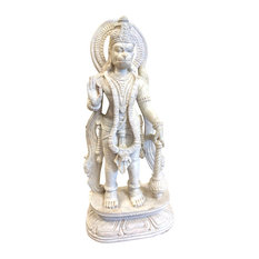 Ancient Beautiful Standing Hanuman Blessing Statue Hindu Gods Handmade