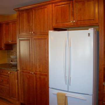 Kitchen, Cherry cabinets.