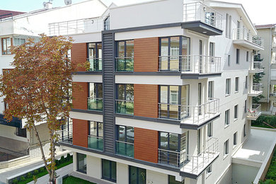 Large minimalist exterior home photo in Other