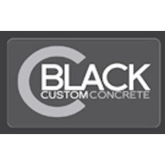C. Black Custom Concrete