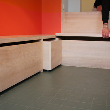 Bancs sur mesure pour la table à manger