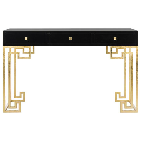 Cage Lacquer Writing Desk Black