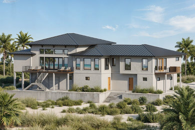 Example of an exterior home design in Richmond