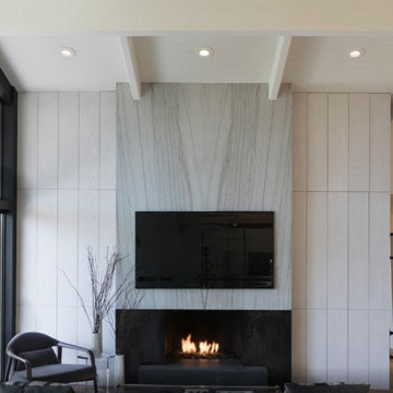 Quartzite Fireplace