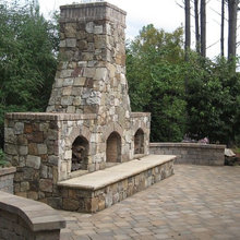 Outdoor Fireplace Lake
