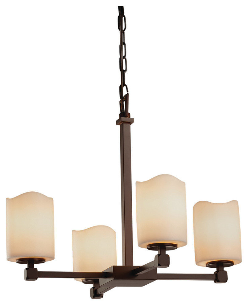 CandleAria Tetra 4-Light Chandelier - Transitional - Chandeliers - by ...