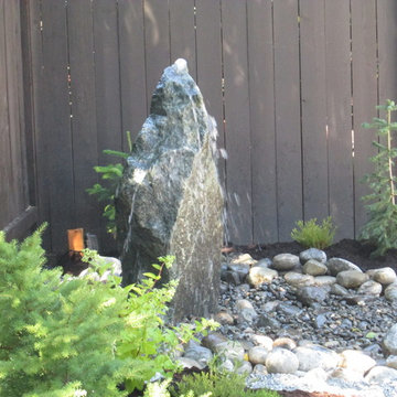 Renton-New Landscaping in Backyard