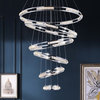 MIRODEMI® Verbania Luxury Ring LED Chandelier for Staircase, 21.7''
