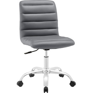 Porter Low Back Ribbed Office Chair Stone 