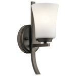 Kichler - Wall Sconce 1-Light, Olde Bronze - At Kichler, we've been shedding light on what's important since 1938 by creating dependable, high-quality fixtures. Even as a global brand, we focus on building and strengthening relationships with not only customers and professionals, but with homeowners who choose our products for their homes. We offer more than 3,000 trend-right decorative lighting, landscape lighting and ceiling fan products in innumerable styles to enhance everything you do and show everyone you love in the best possible light.