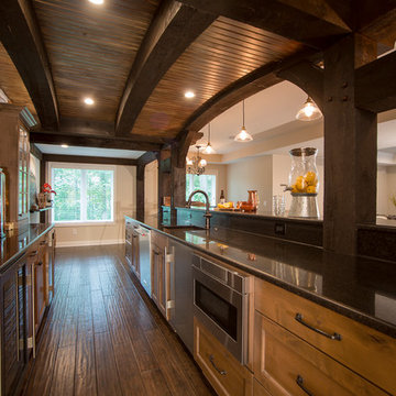 Timber Frame Bar & Finished Basement