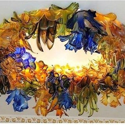 Botanica Custom Blown Glass Chandelier - Chandeliers