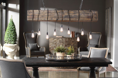 Dining room - transitional dining room idea in Other