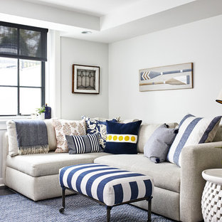 Inspiration for a nautical basement in DC Metro.