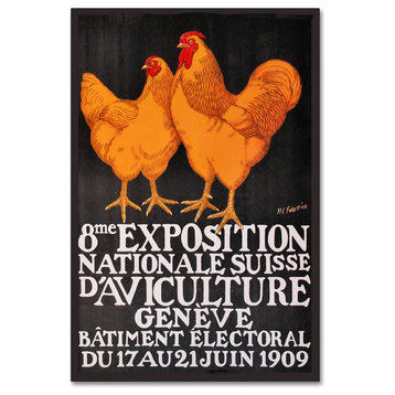 Vintage Apple Collection 'Expo Roosters' Canvas Art, 16x24