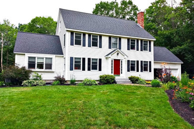 Example of an exterior home design in Boston
