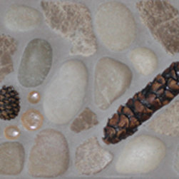 "Fallen Pine Cones" Border - Accent Trim And Border Tile