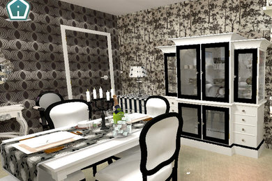 Living & dining room render project
