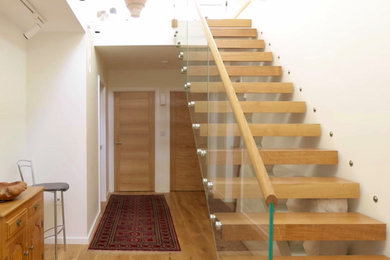 This is an example of a modern staircase in Sussex.