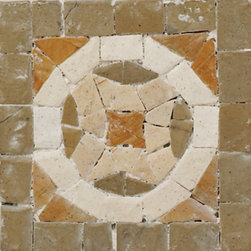 Veined Beige and Clear Green - Tile
