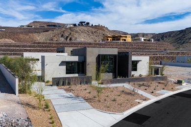 Trendy exterior home photo in Las Vegas