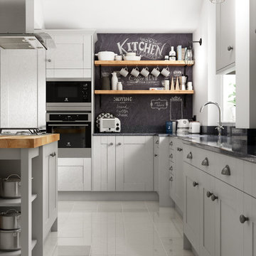Milton Grey Monochrome Family Kitchen
