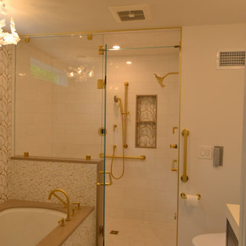 New first floor bathroom with ADA/Aging In Place Features