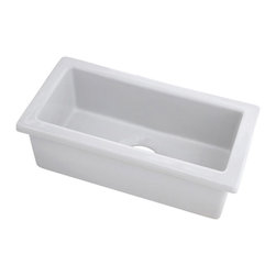 Belle Foret Model BFFC10BAR Fireclay Bar / Prep Sink - Bar Sinks