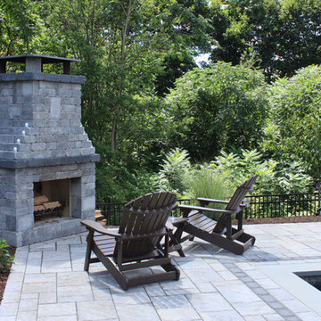 New Britain Patio, Fireplace and Steps