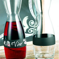 Chalk It Up Glass Wine Carafe - Decanters
