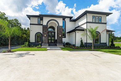 Home design - modern home design idea in Houston