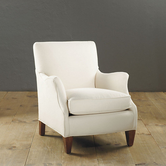Wembley Club Chair Twill Off White Traditional Upholstery Wembley Club Chair Twill Off White