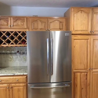 Traditional Kitchen with Wine Storage