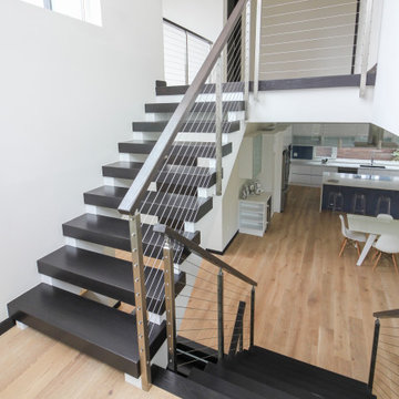 Project #70 | Open-Riser Staircase with Cable Railing
