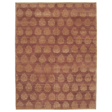 Rug N Carpet - Handmade Oriental 9' 0" x 12' 1" Pastel Oushak Area Rug