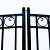 Aleko Dual Driveway Gates Iron Gates Steel Gate New Paris New Style 14'