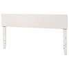AFI Orlando Queen Wood Panel Headboard with USB Charging Station in White