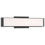 Access Lighting - Citi LED Vanity, Matte Black With Acrylic Lens Shade, 20 W - SKU: 62570LEDD-MBL/ACR
