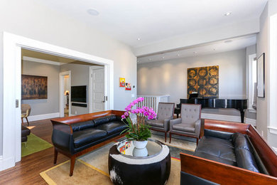 Eclectic living room photo in San Francisco